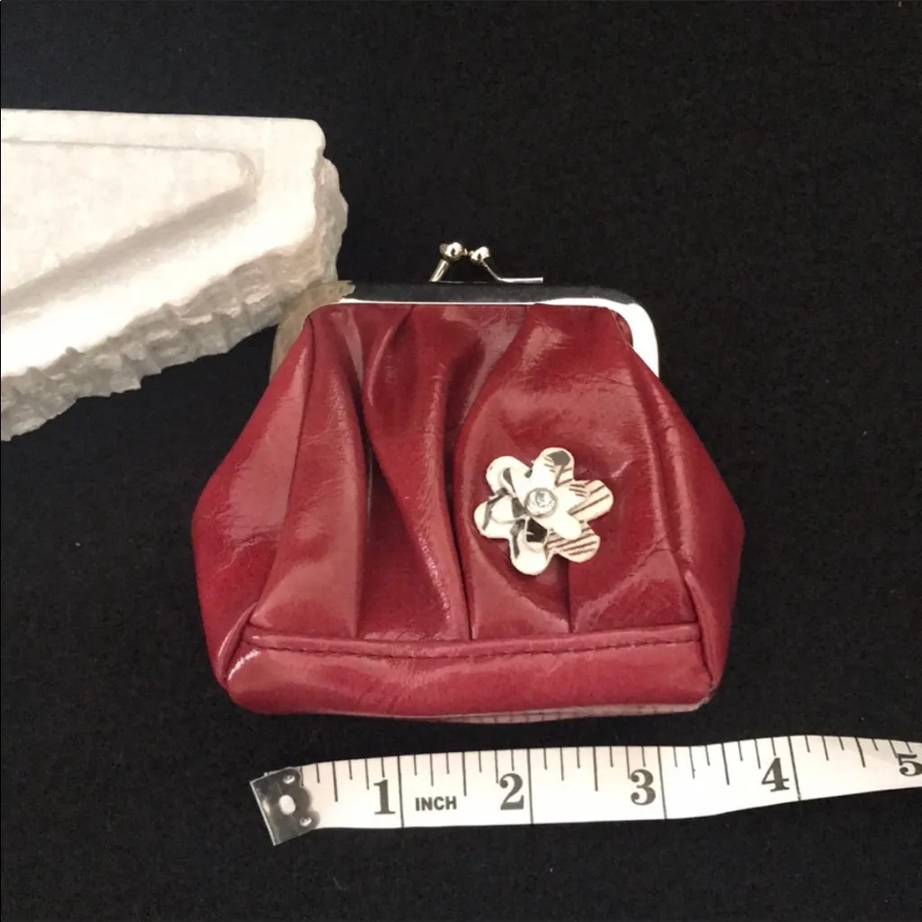 Miche Coin Purse NWOT red with flower. - Image 4