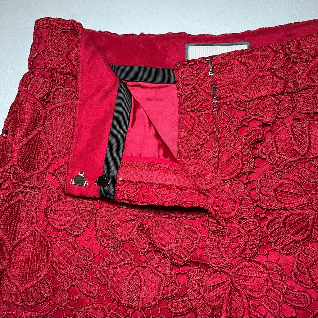 Alexis Red Lace Wide Leg Pants size Medium - Image 5