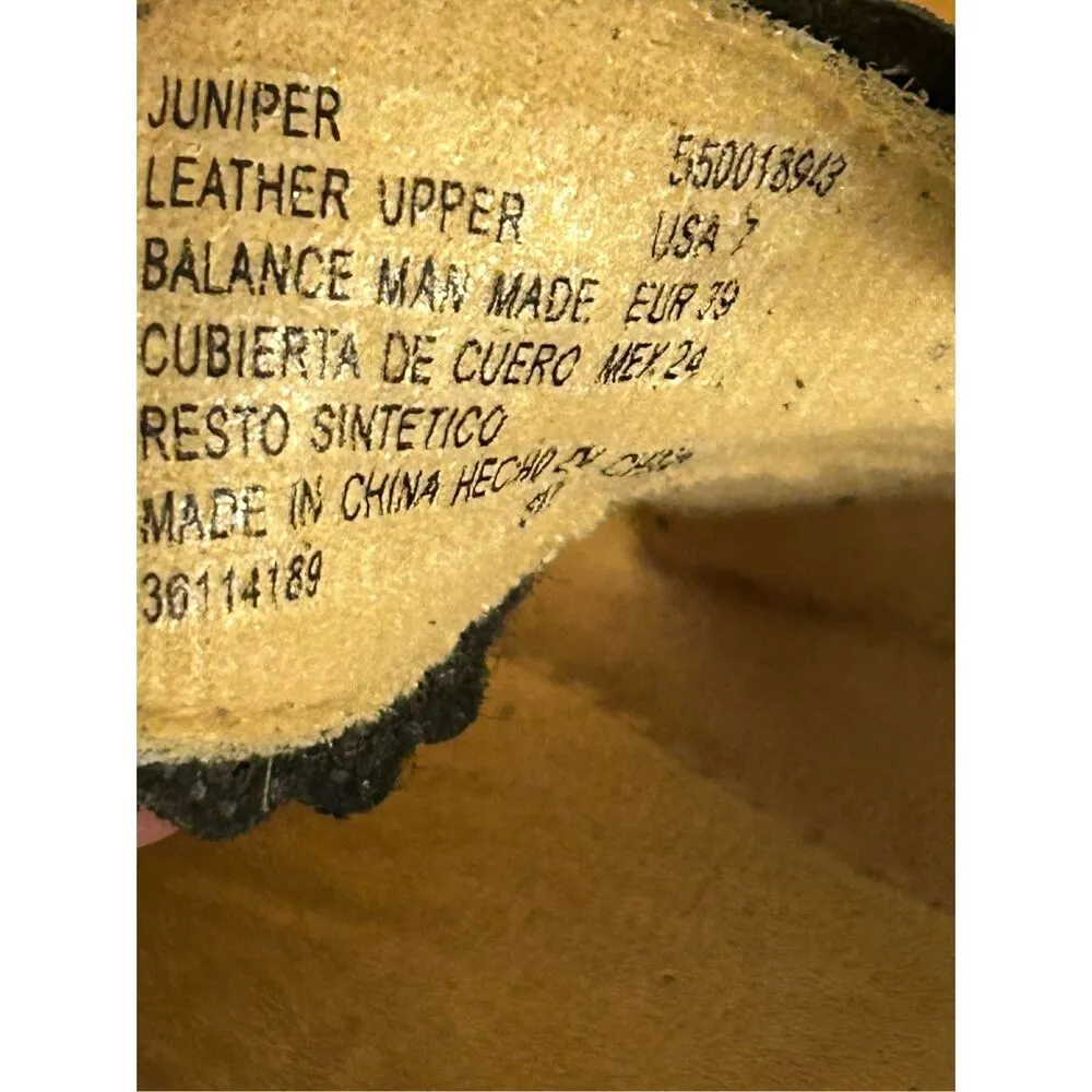 Earth Spirit Sz 7 Woman’s Leather Sandals Gelron 2000 Slingback Beaded Willow - Image 7