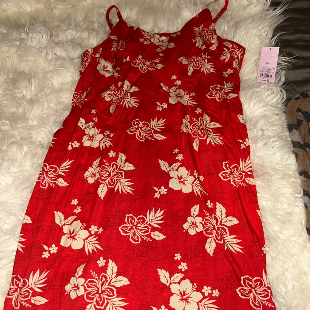 Wild Fable Red Floral Dress - Image 10