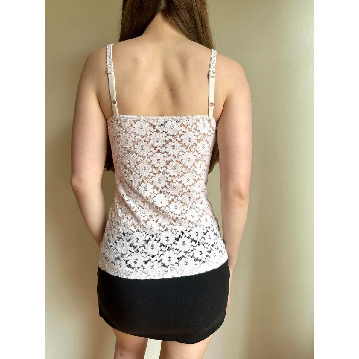 Mango Y2k Bow‎ Lace Cami Baby Pink - Image 5