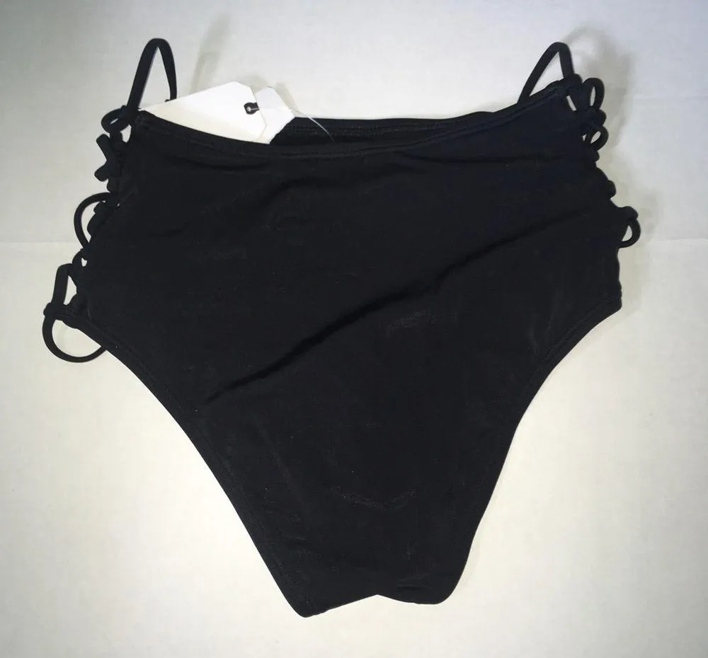 Leith Strappy Bikini Bottoms Black S - Image 5