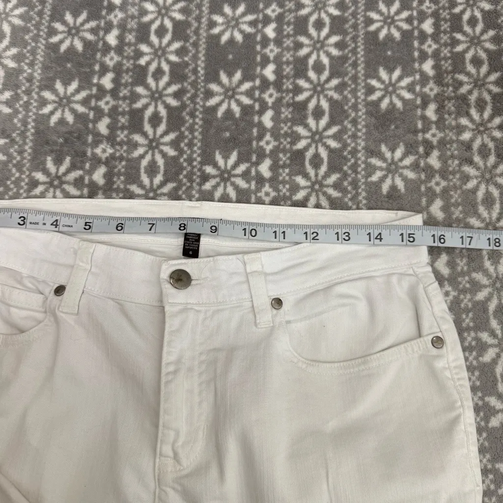 Eileen‎ Fisher White Straight Leg Jeans Size 6 - Image 9
