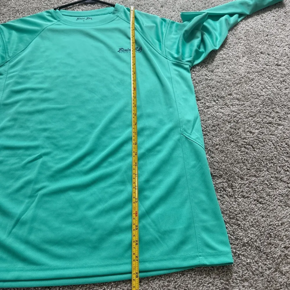 Bimini Bay Outfitters Gulf Green Long Sleeve Shirt (WITH IMPERFECTION) Size M - Image 5