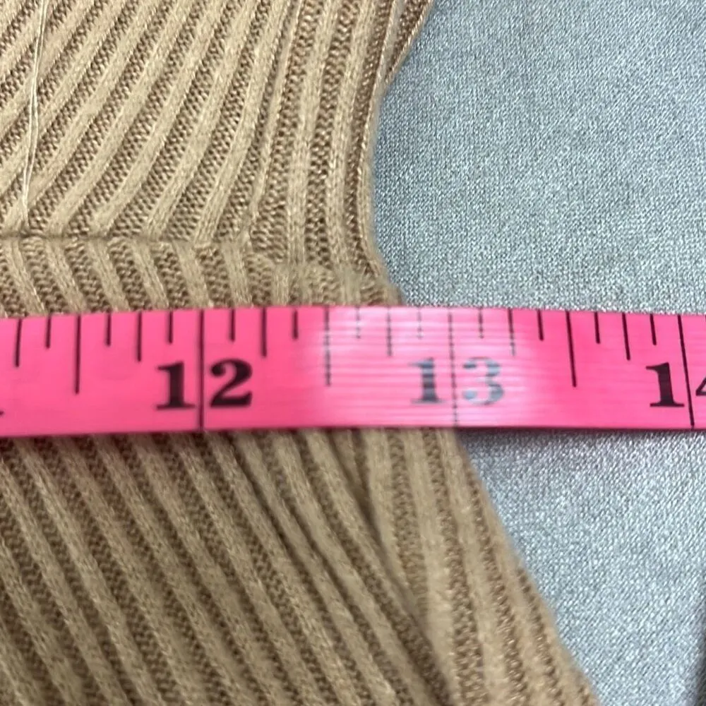 Koolaburra by UGG Womens Small Pull On Wide Leg Pants Tan Ribbed Pockets Stretch - Image 7