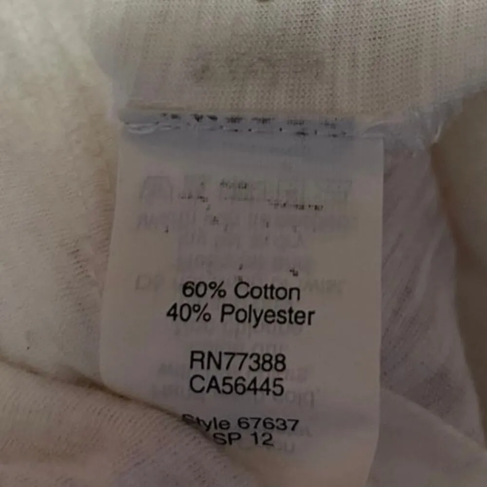 J.Crew Women's White Lace Trim Short Sleeve Blouse T Shirt Tee Top Size XS - Image 5