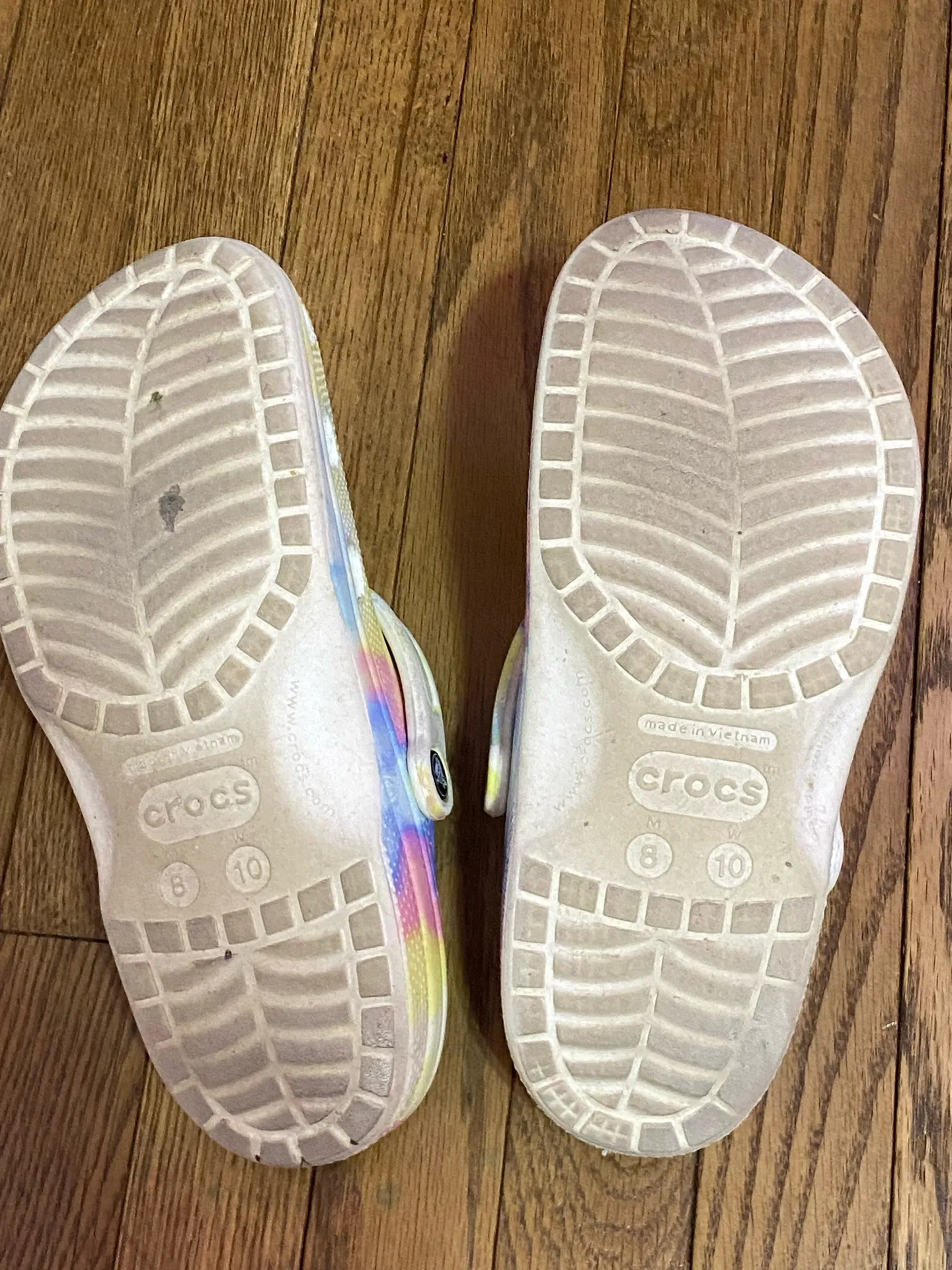 Rainbow Tie-Dye Crocs - Image 2