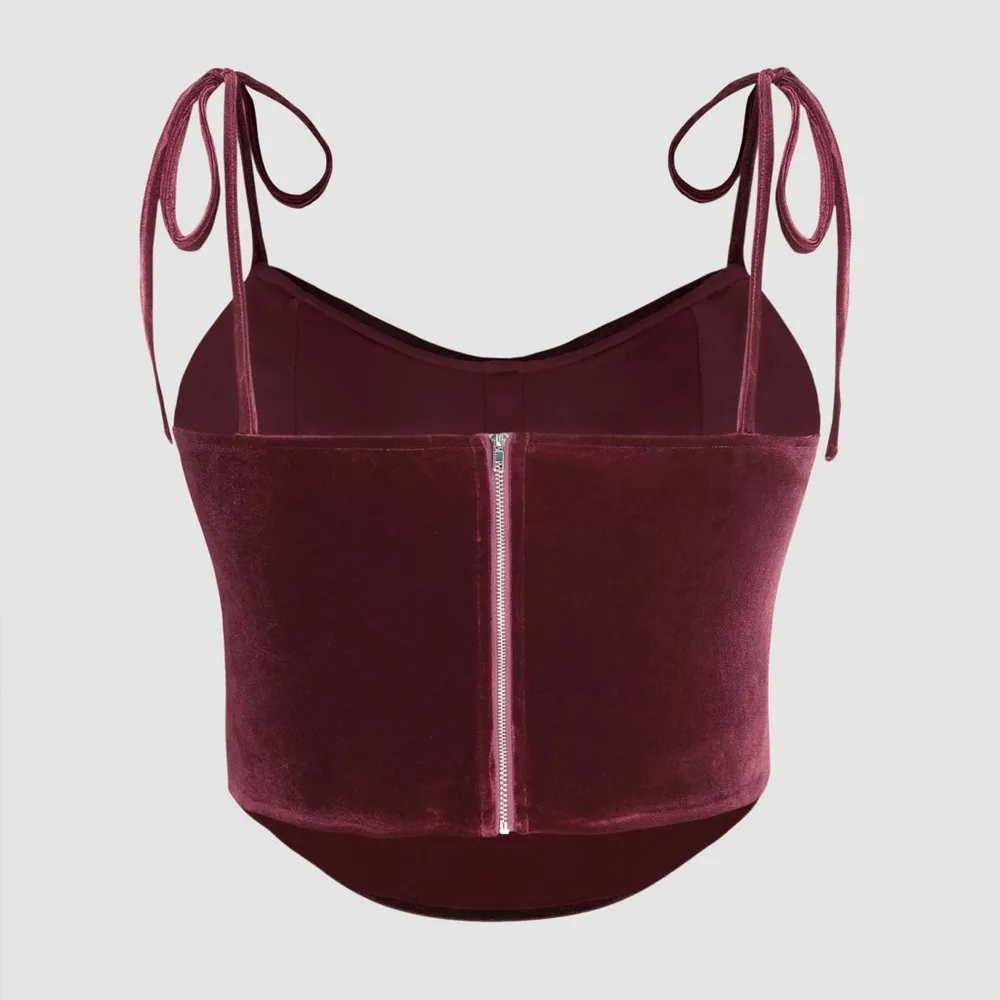 NWT Velvet Bustier Tank - Image 3