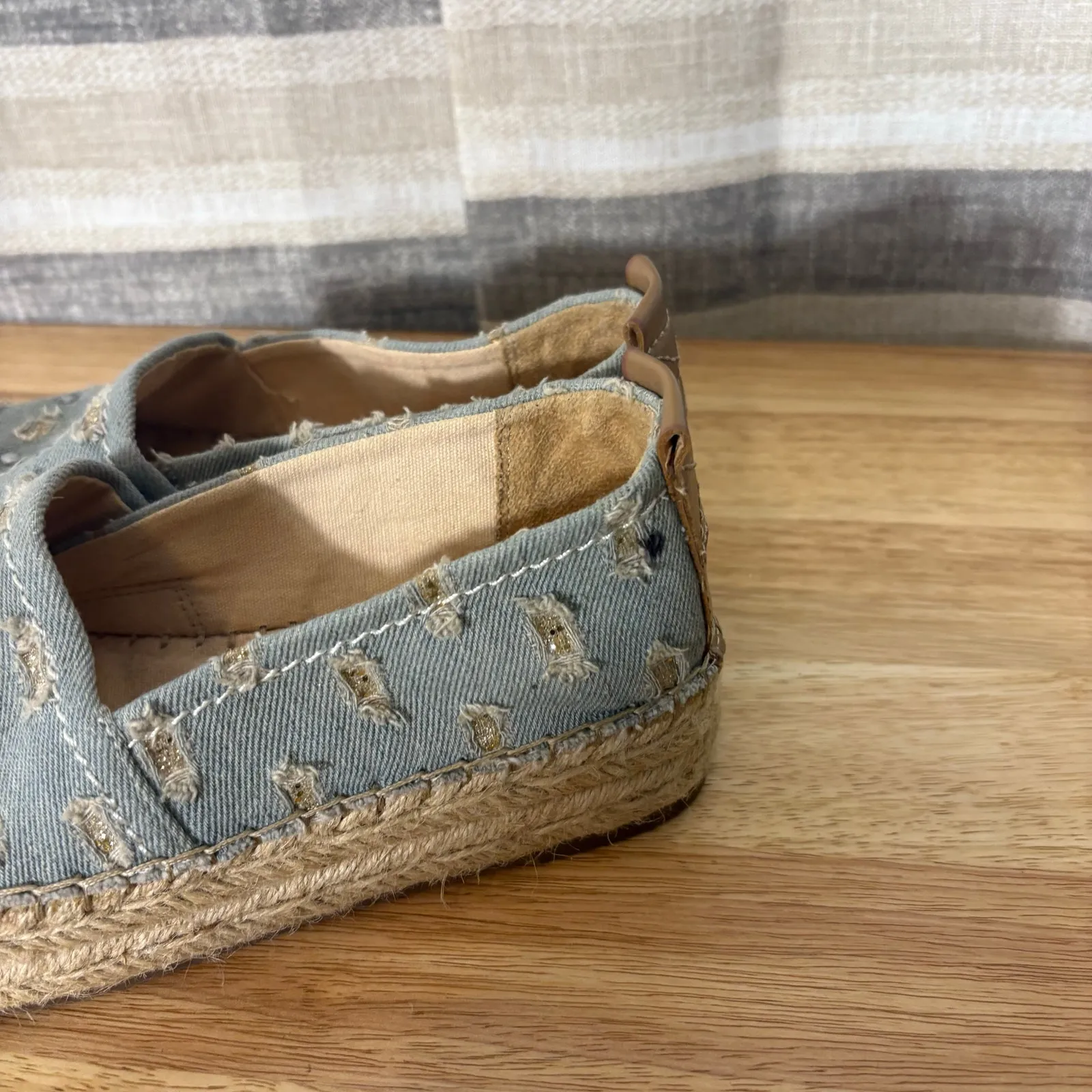 Circus By‎ Sam Edelman Blue Denim Espadrilles Size 6 - Image 5