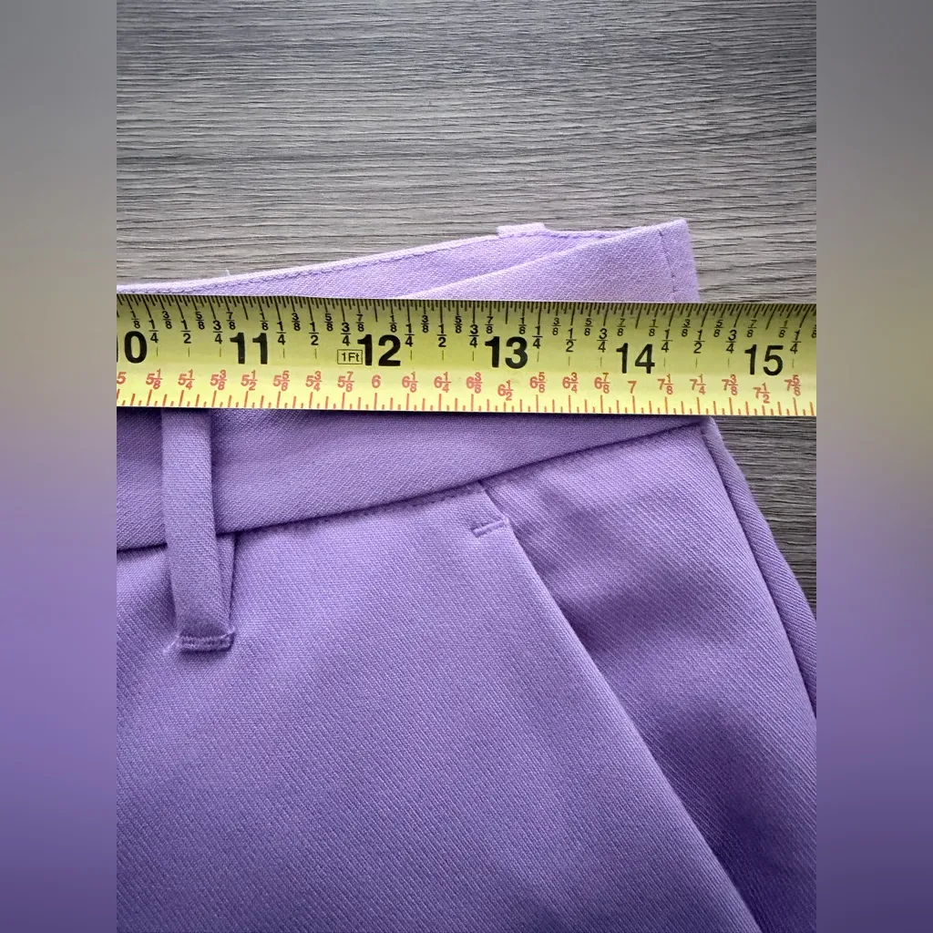 Abercrombie & Fitch Purple Tailored Ultra Wide Leg Pants S - Image 6