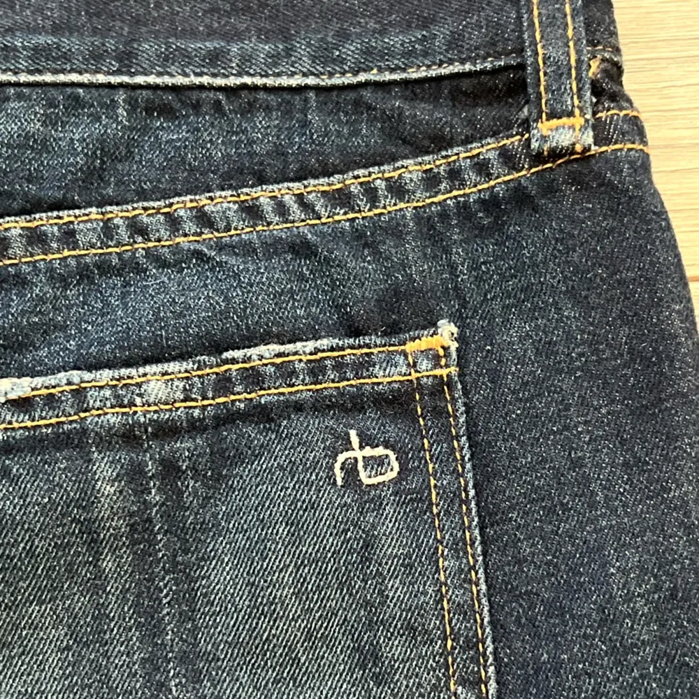 Rag & Bone Doris Cut Off Chewed Hem Jean Shorts | Dark Wash | 26 - Image 7