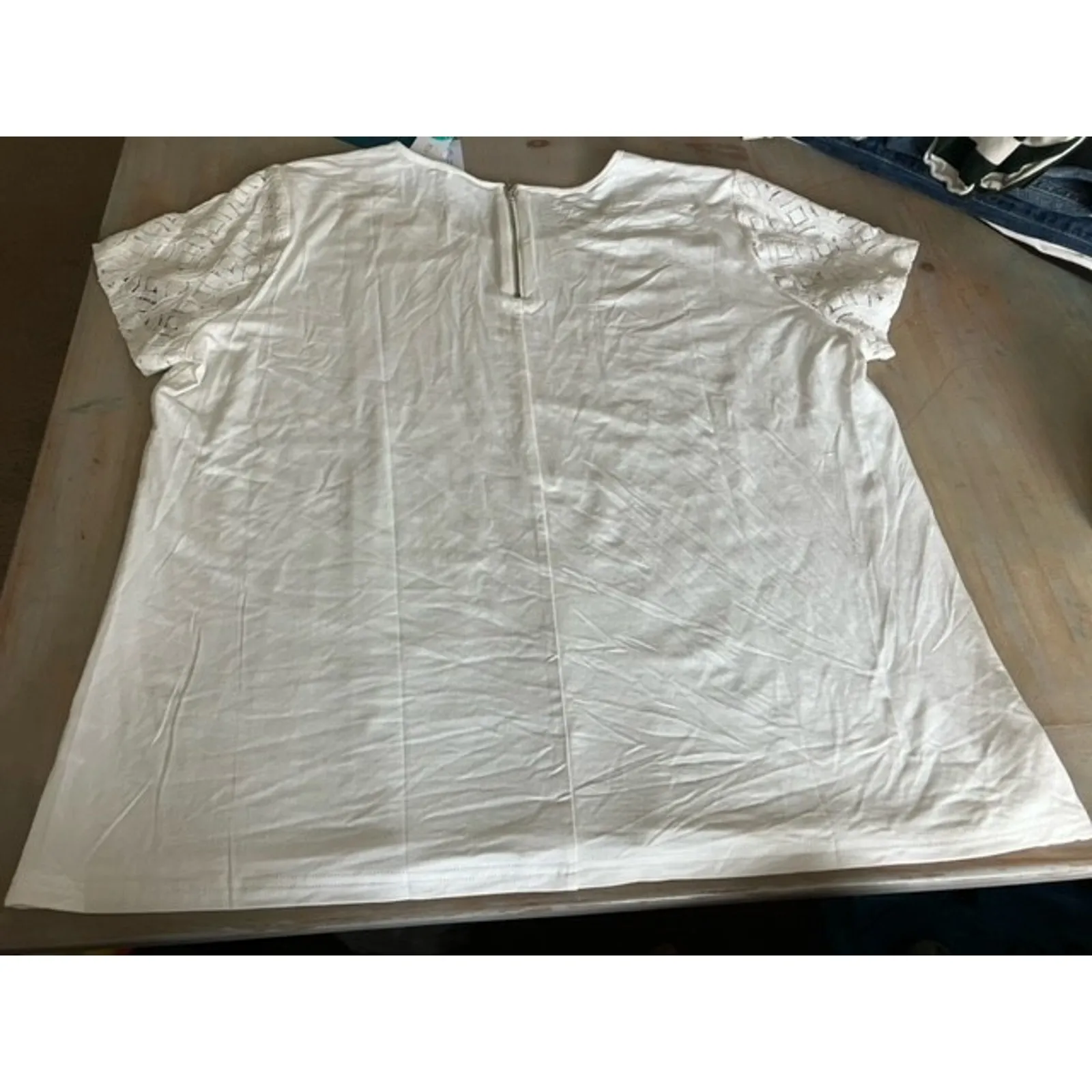 market and spruce hans crochet front mixed material top size XXL Boho NWOT - Image 3