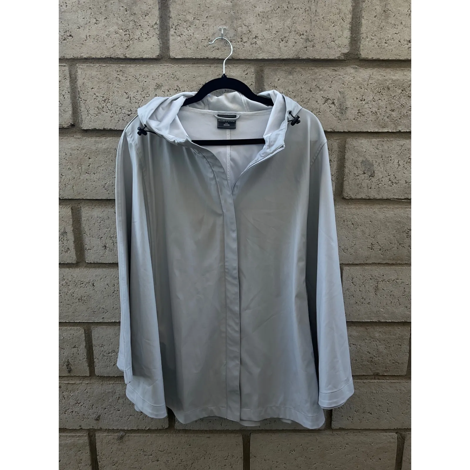 32 Degrees Cool Women Lightweight Hooded Poncho Jacket Rain Outerwear L XL - Image 2