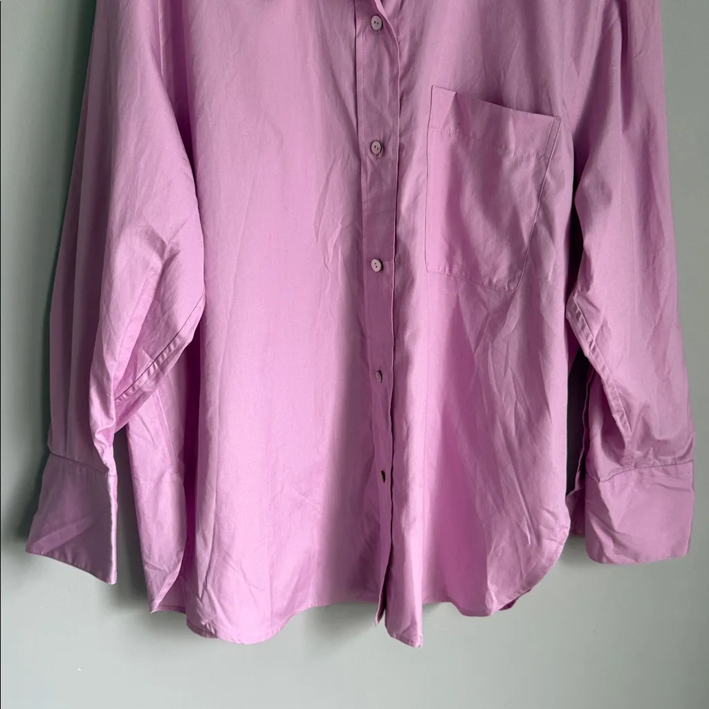 VINCE WOMEN'S OVERSIZED LONG SLEEVE SHIRT LARGE - Image 6