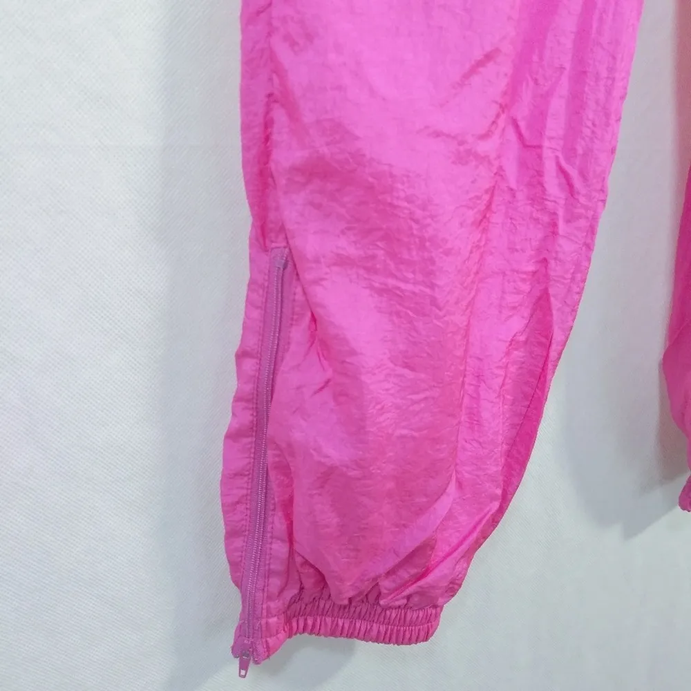 Vintage Lady Foot Locker 90's Hot Pink Barbie Core Windbreaker Joggers Size M Size M - Image 5
