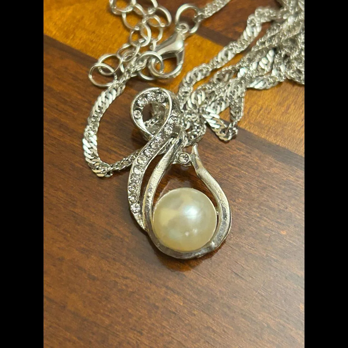 Fashion custom necklace with pendant Silver - Image 2