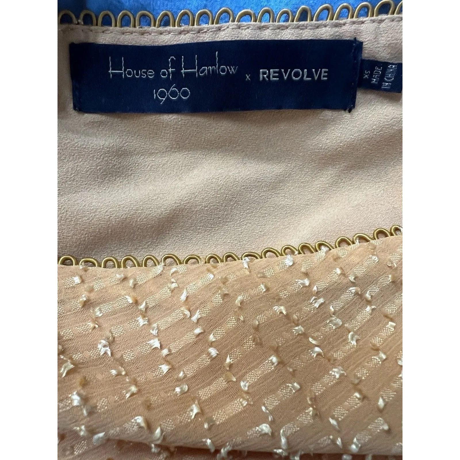 House of Harlow 1960 x Revolve Ines Dress Size XS Butter Yellow Spaghetti Strap - Image 5