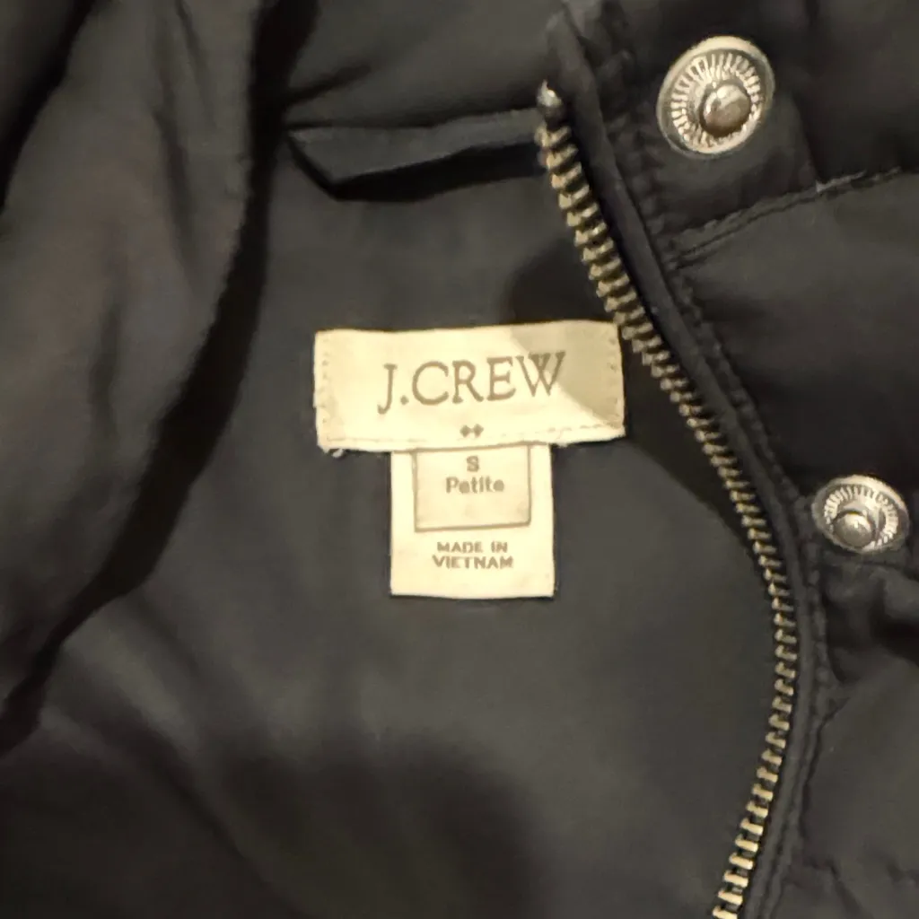 JCrew Women's Black Puffer Coat - Image 4