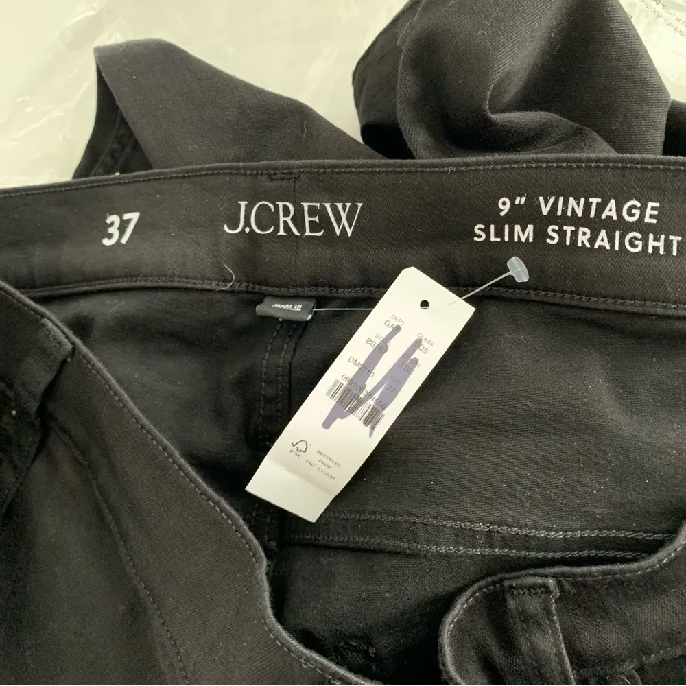 NWT J. Crew 9" Mid-Rise Vintage Slim Straight Jean Stay Wash True Black - Image 6