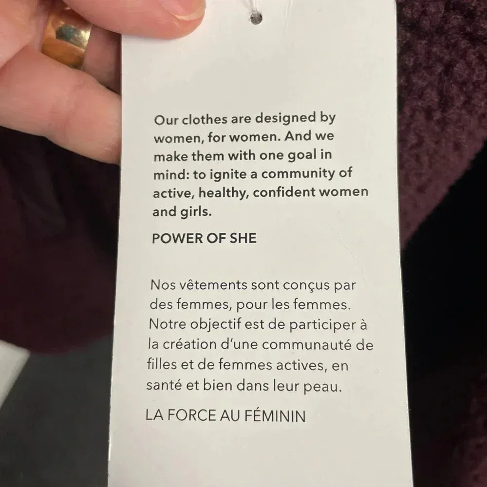 Athleta Womens Maroon Cozy Sherpa Snap Sweatshirt NWT 2X - Image 4