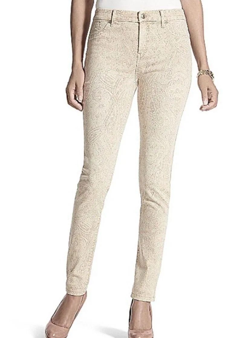 So Slimming Paisley Printed Jeans Jeggins - Image 2