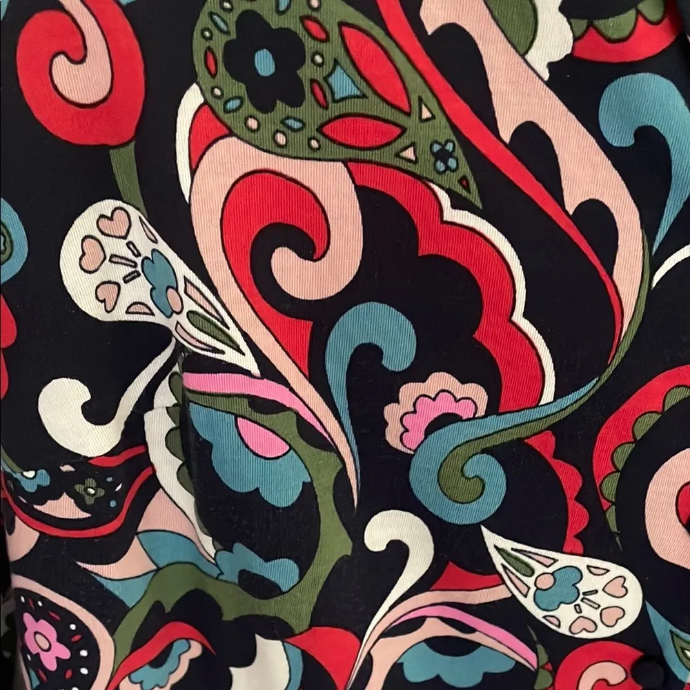 Boden Paisley Model Button Front Shirt 8 White - Image 3