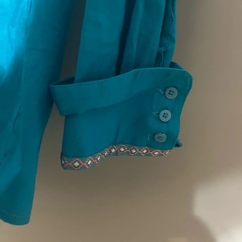 Ariat Teal Long Sleeve Shirt - Image 5