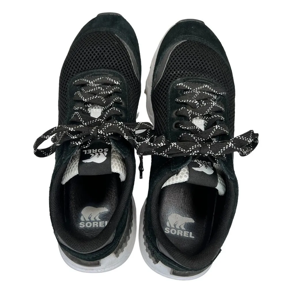 Sorel Kinetic Lite Lace Sneakers Black/White Shoes NL3516-010 Women’s Size 8.5 - Image 4