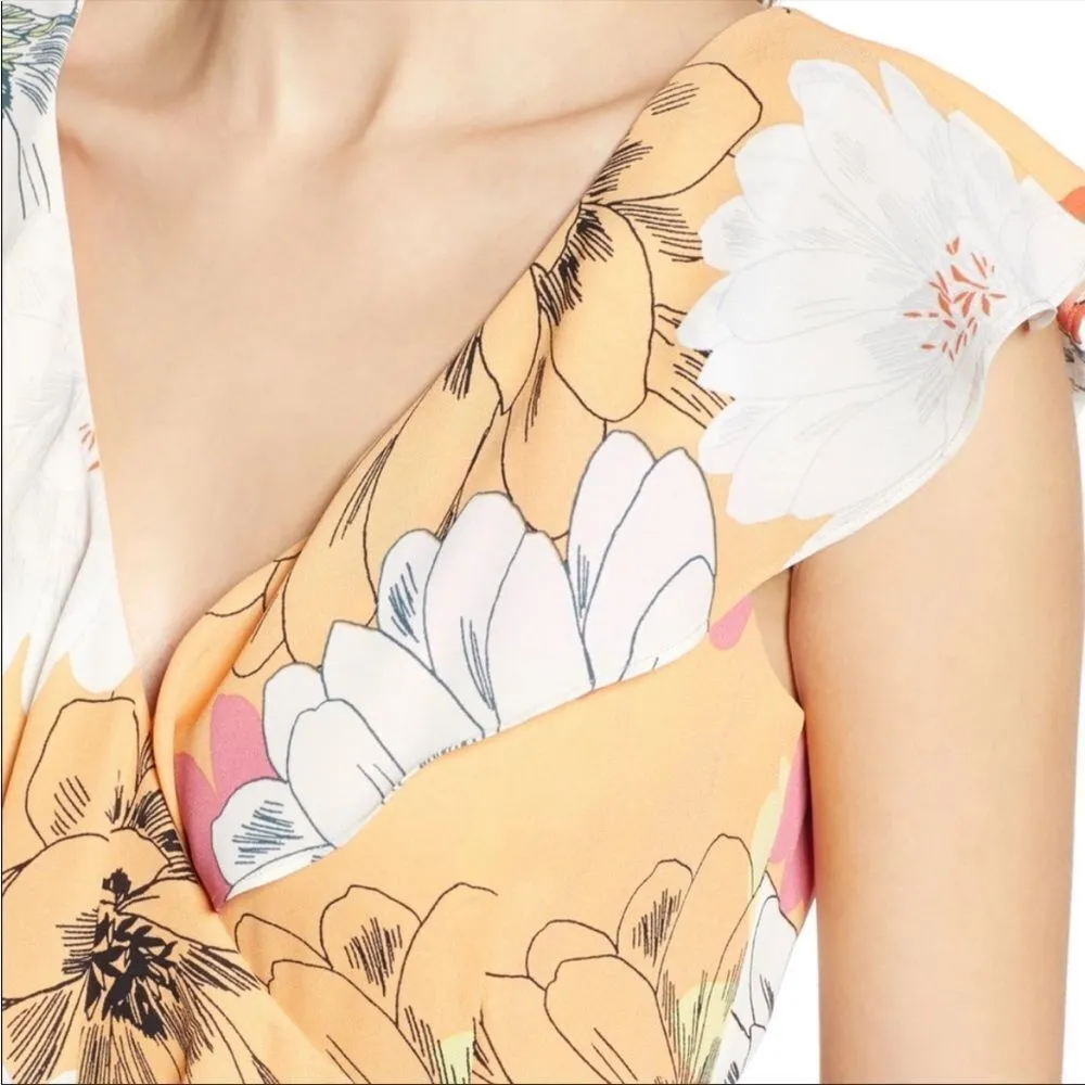 Leith small floral wrap dress - Image 9