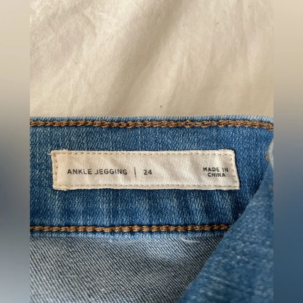 PACSUN Super Stretch Skinny Ankle Jeans Denim Jegging Y2K Preppy Skater Size 24 - Image 9