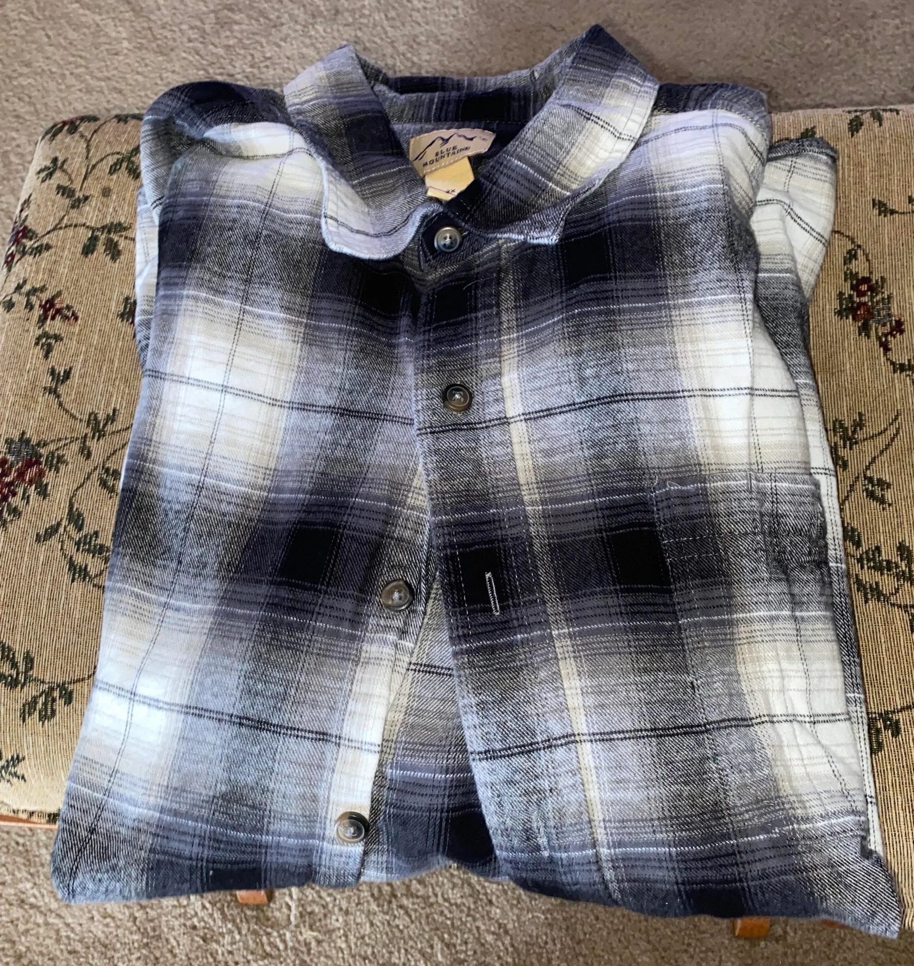 Blue mountain Flannel Button Up - Image 2