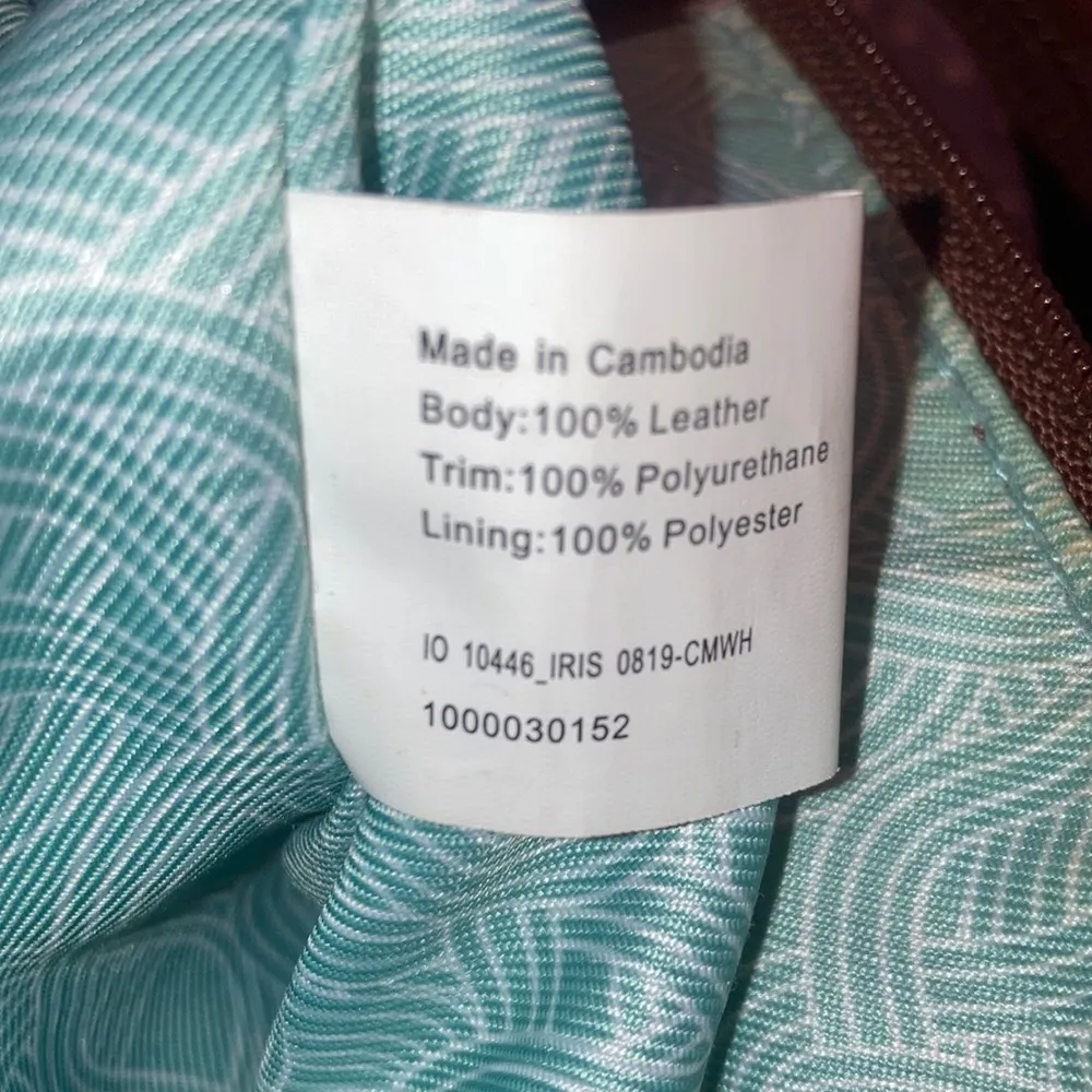 THE SAK Brown Leather Hobo Shoulder Bag Satchel Pebbled Leather - Image 9