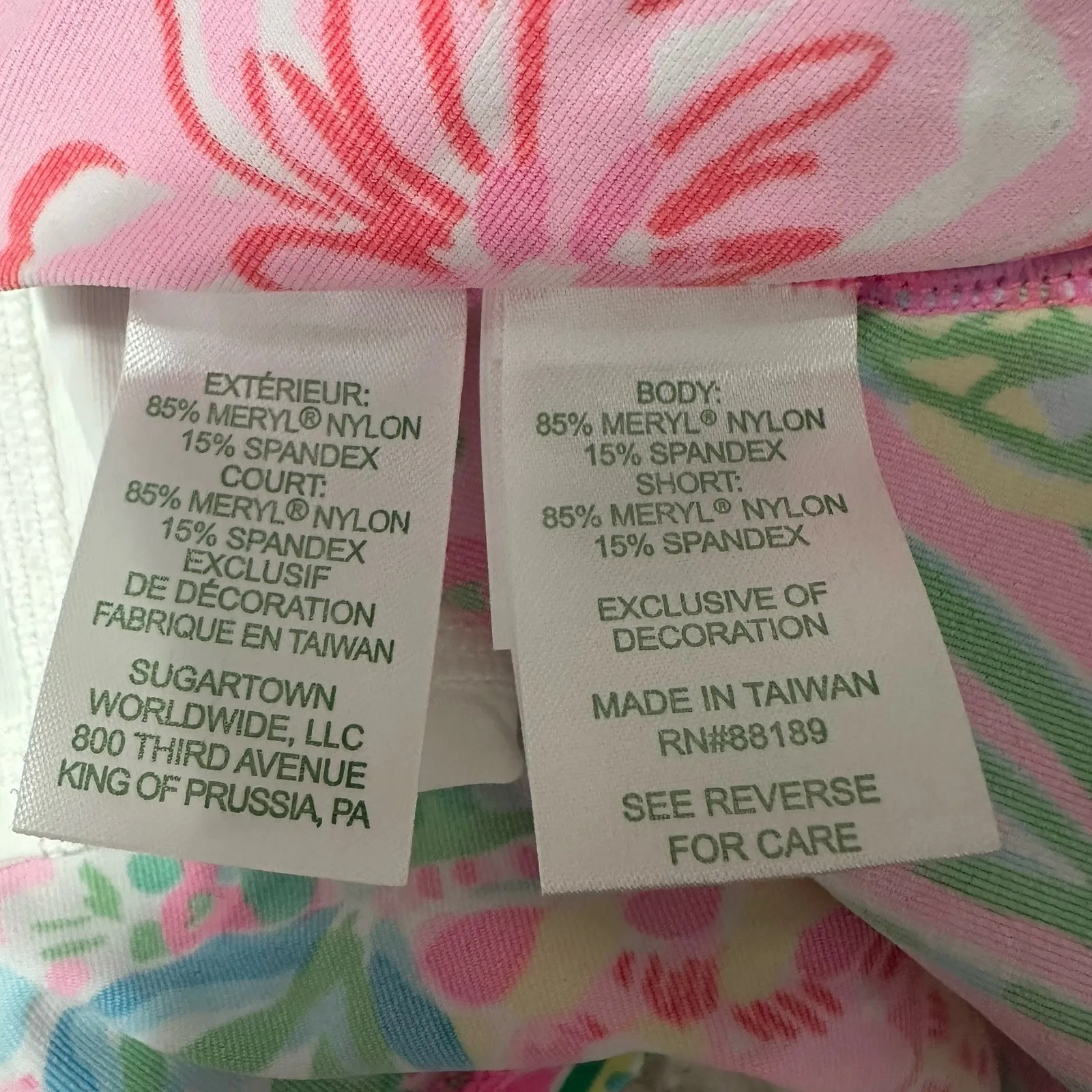 NEW Lilly Pulitzer Luxletic Corinne Skort UPF 50+ M Journey To The Jungle Pink - Image 5