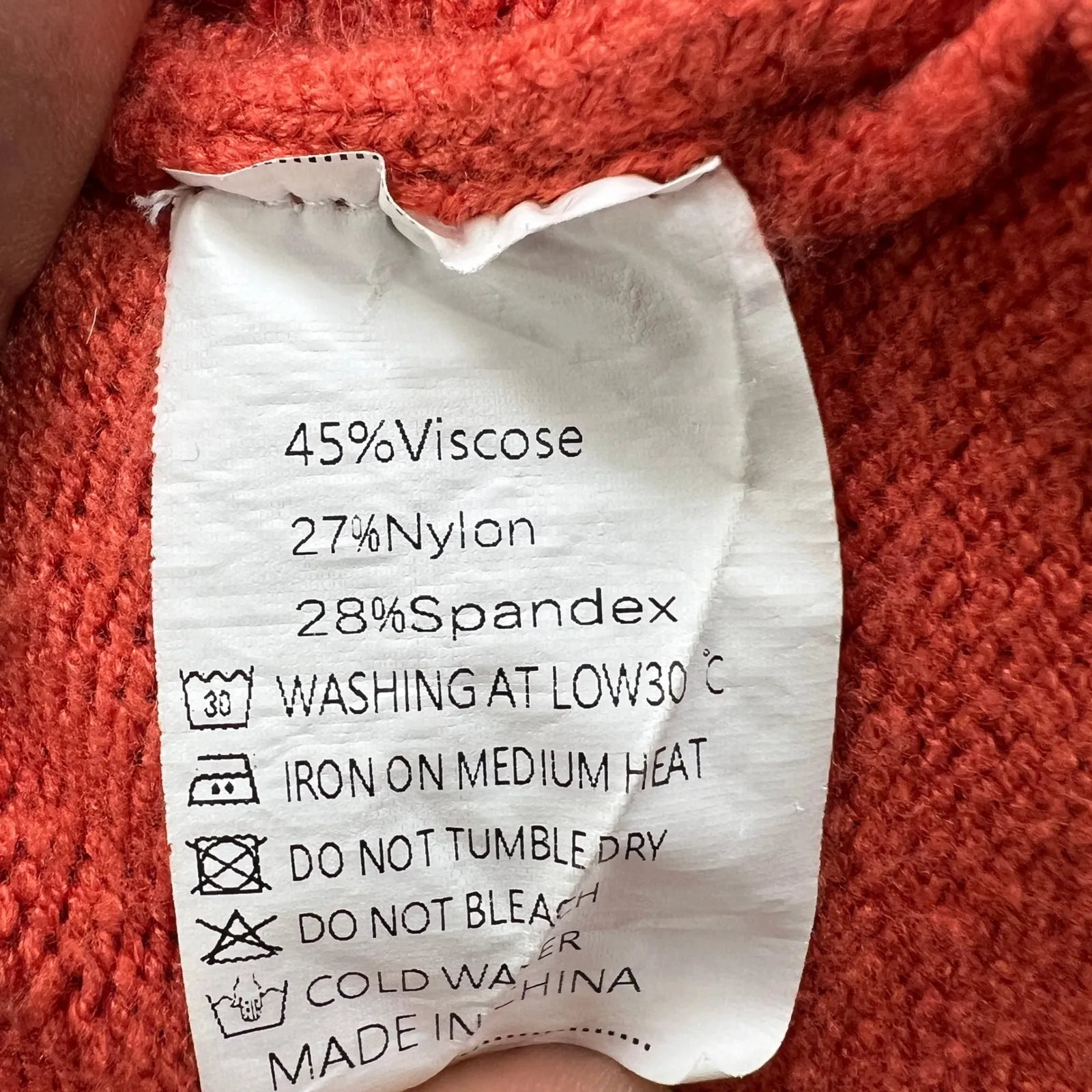 Kirundo Mock Neck Sweater Button Detail Pullover Knit Top Orange‎ XL Orange - Image 4