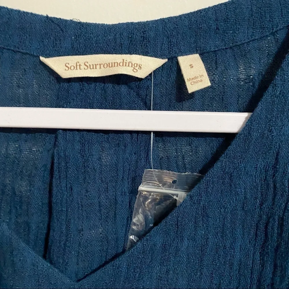 Soft Surroundings Topanga Top in Deep Blue Sea, New With out Tags - Image 6