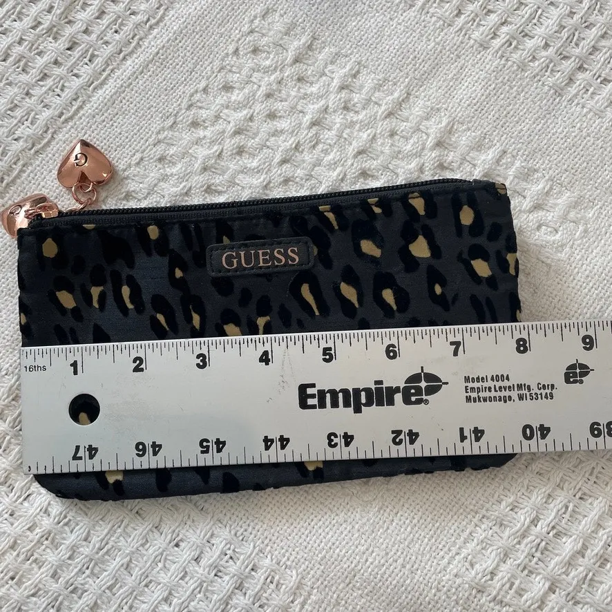 new Guess animal dual heart velvet wallet clutch bag A1 2016 - Image 3