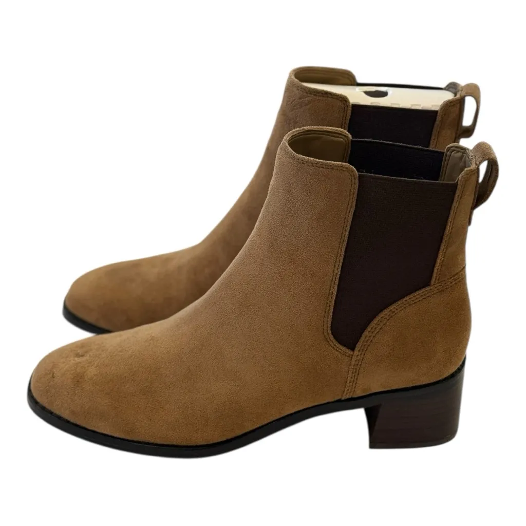 J. CREW Sueded Chelsea Boot Rich Coffee Size 9 NEW - Image 2