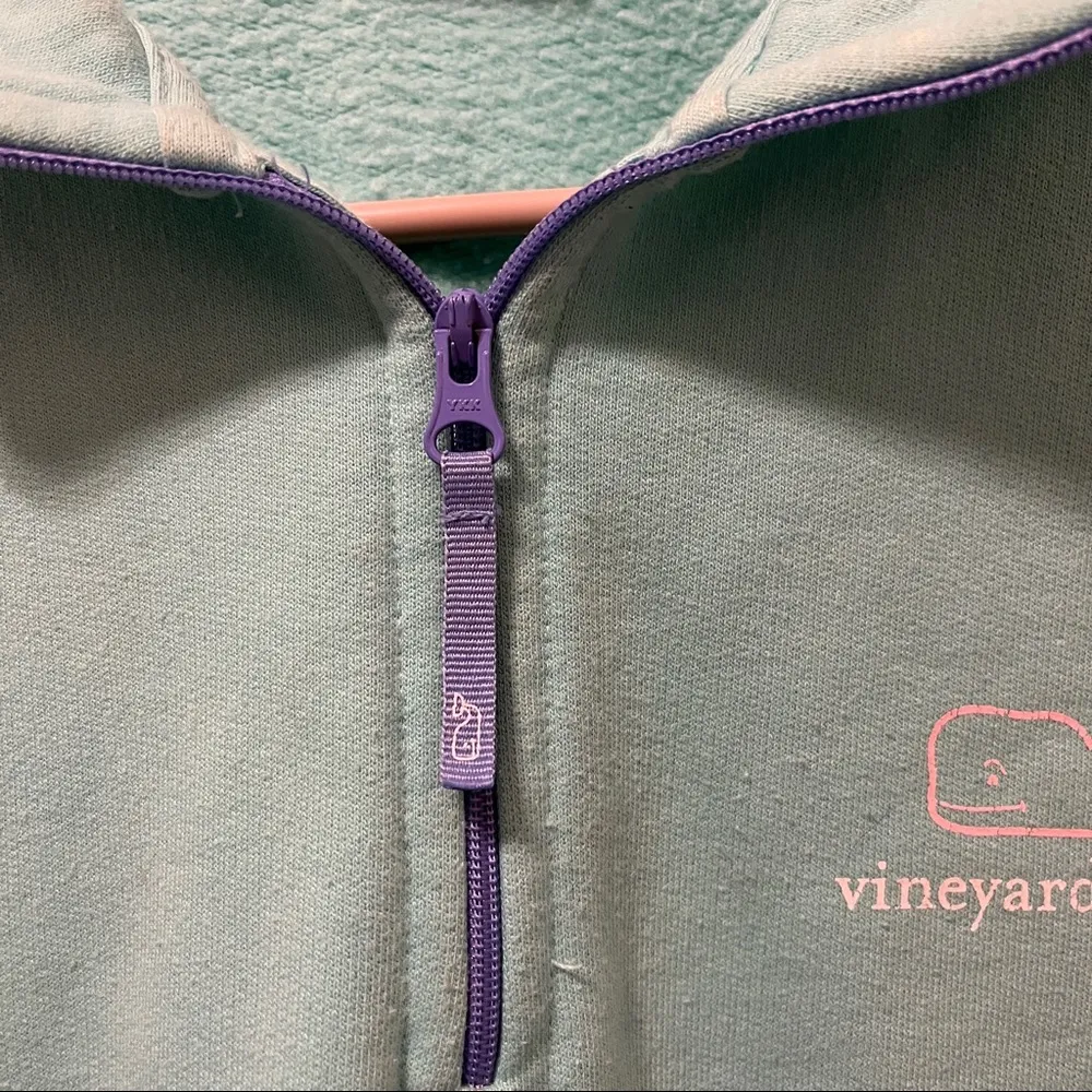 Vineyard Vines Aqua / Teal Quarterzip - Image 4