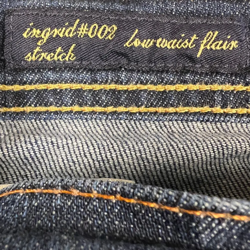 Citizens of Humanity Ingrid #002 Stretch Jeans Low Waist Flair Flare Size 29 - Image 4