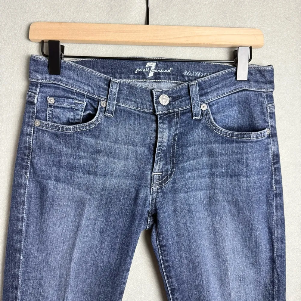 7 For All Mankind Jeans Womens Roxanne Skinny Blue Pants Denim Medium Wash 27 - Image 3