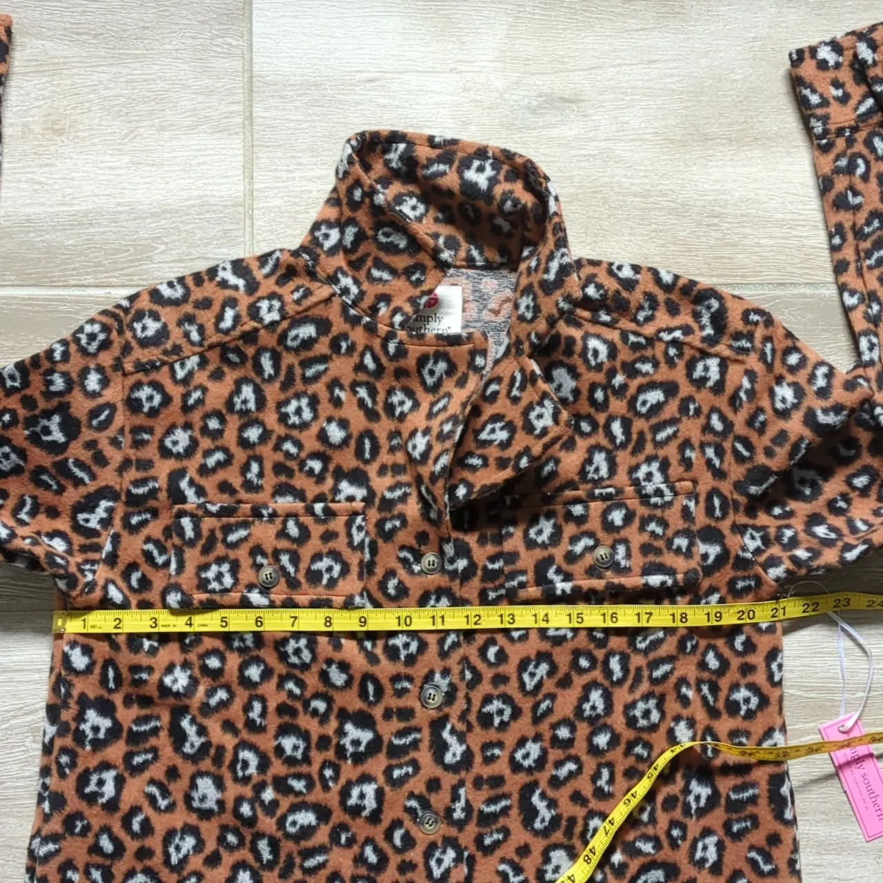 NWT Simply Southern Animal Print Shacket | Shirt Jacket Animal Print Overshirt - Image 14
