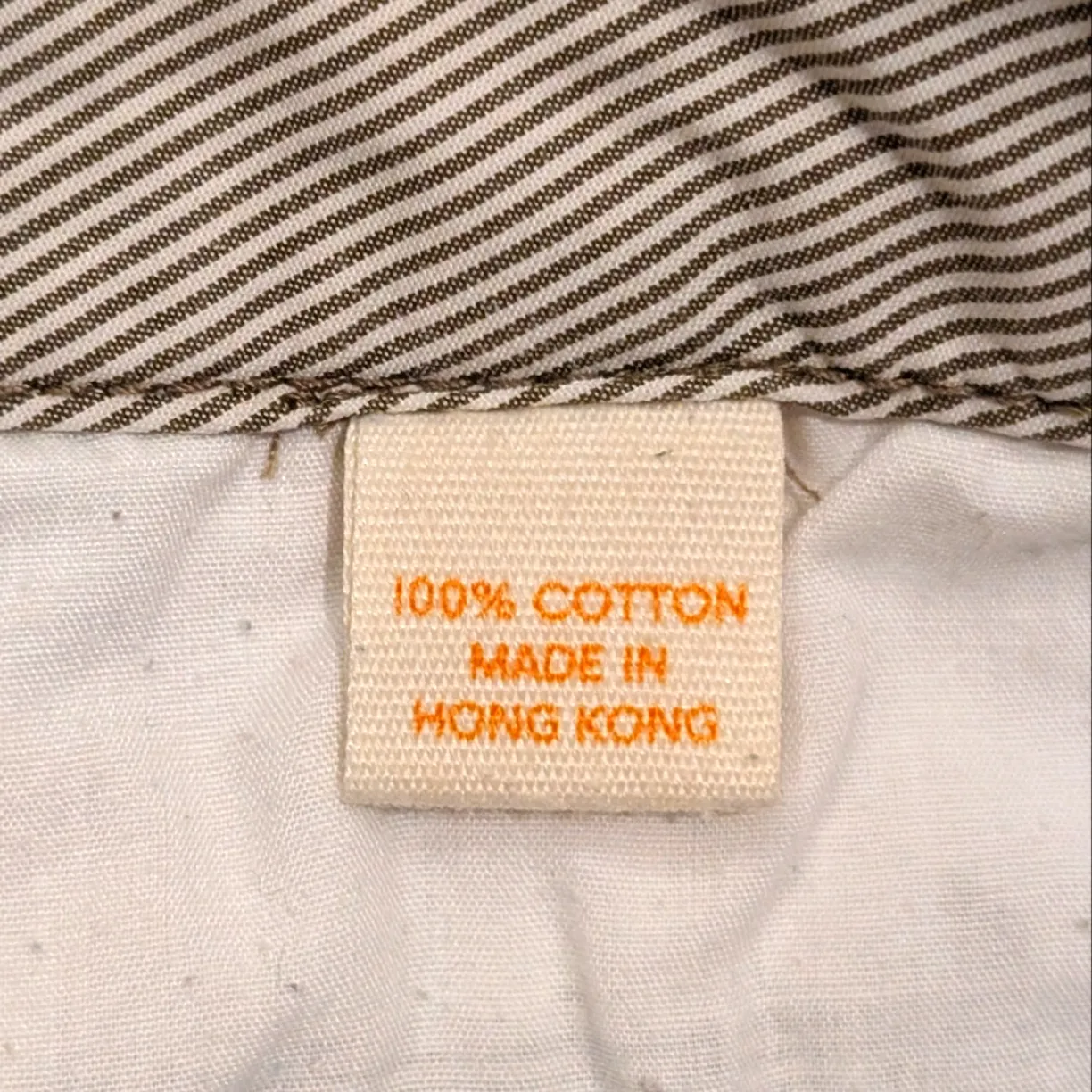 J.Crew Chino Shorts Womens 6 City Fit Classic Twill Bermuda Pinstriped Tan White - Image 3