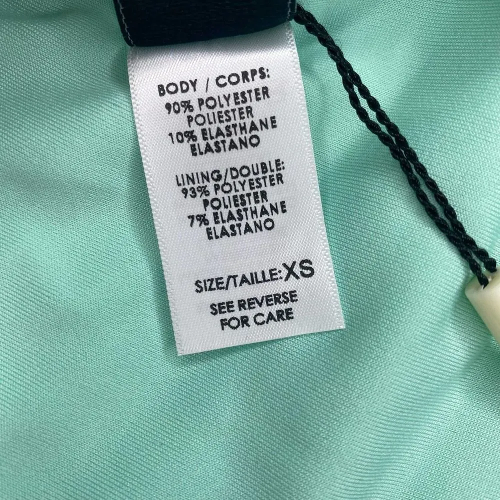 Peixoto Tinga Triangle Cheeky Bikini Bottom Thin Side Straps Mint Rib XS - Image 9