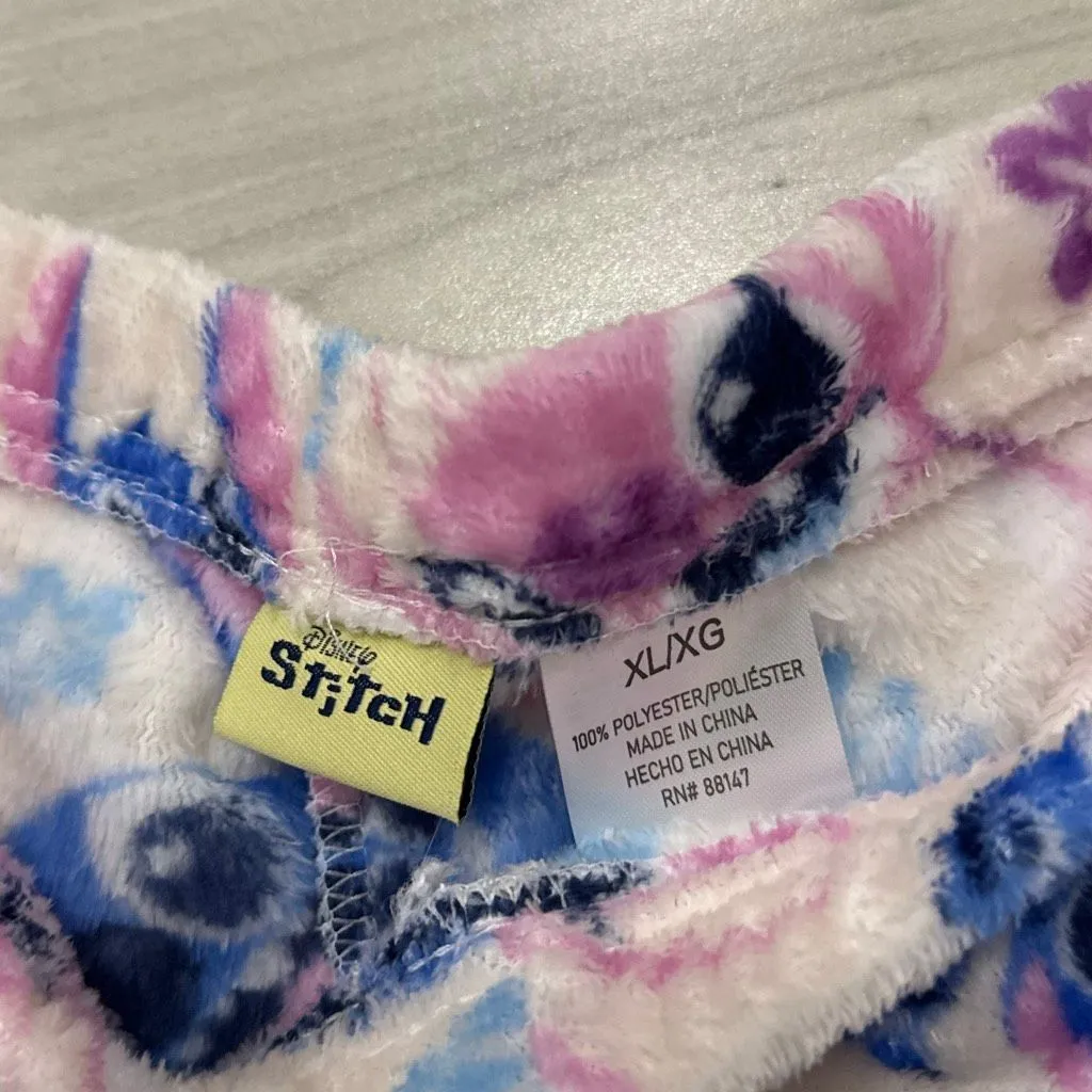 Brand new Disney Lilo & Stitch fleece lounge shorts fuzzy size xl - Image 4