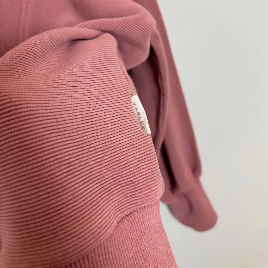 VARLEY Vine Ottoman Half Zip Pullover in Nostalgia Rose Size Small - Image 10