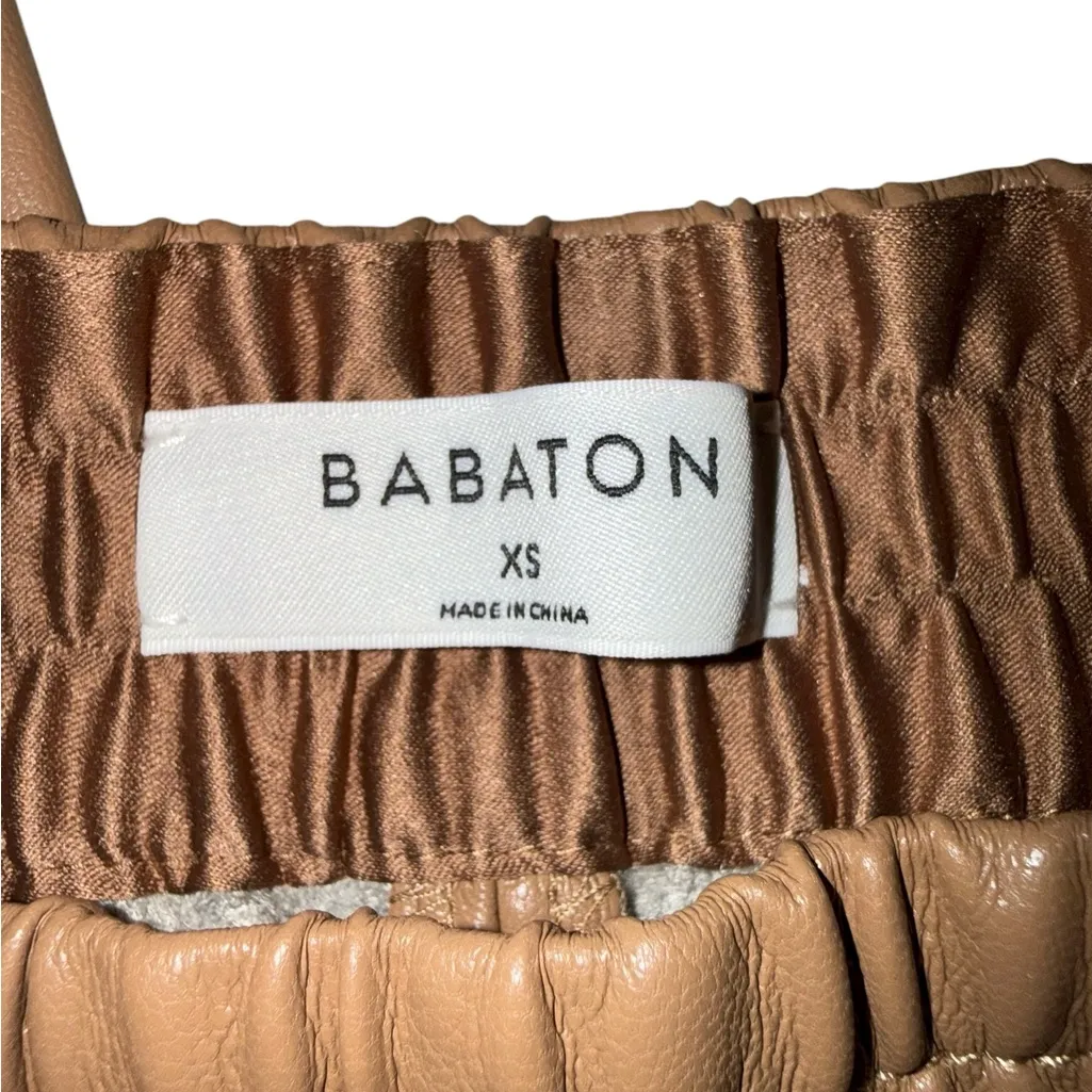 Aritzia Babaton Zedel Vegan Leather Jogger Pants - Image 4