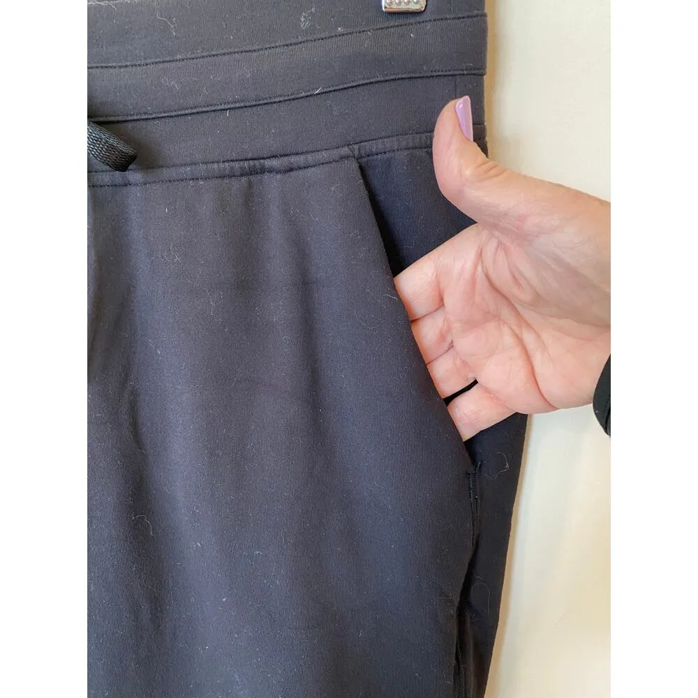 Lululemon Drawstring Capri Jogger Pants Black Women's Size 8 Activewear - Image 3