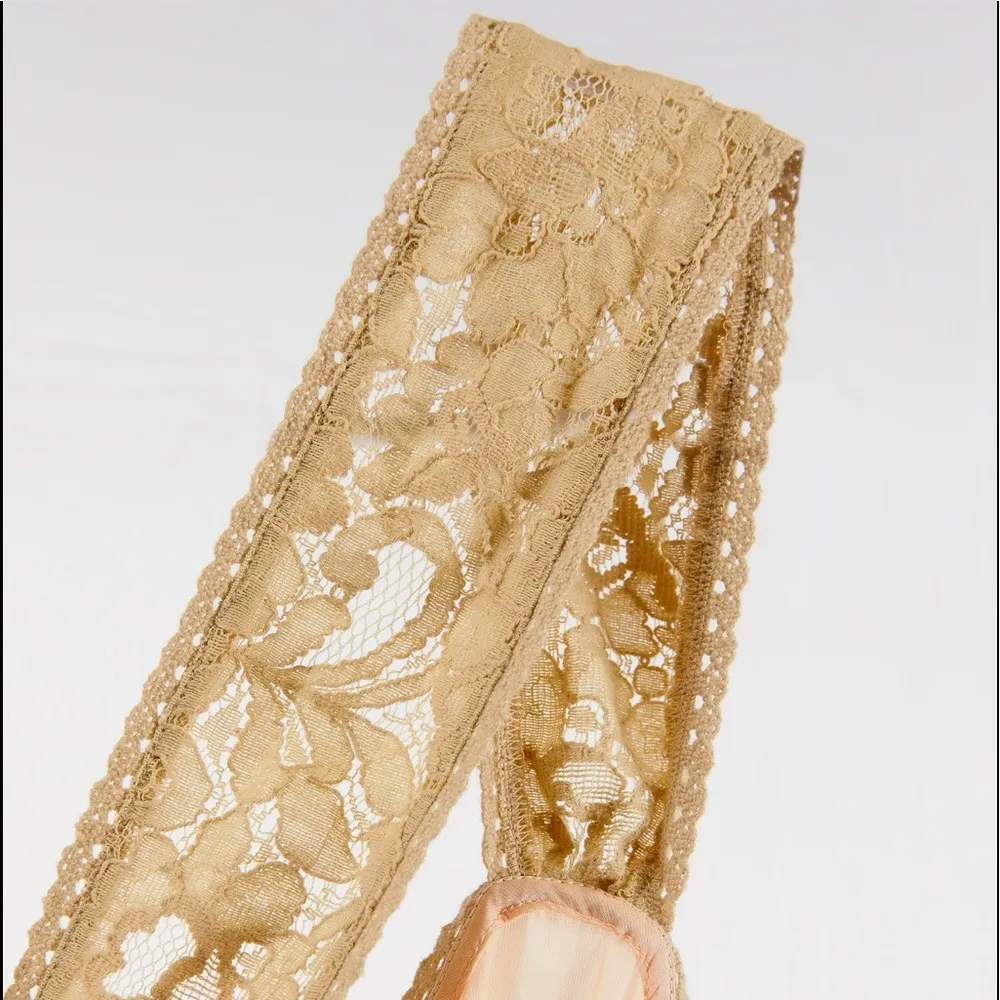 Zara SATIN MIDI LONG LACE STRAPS PEPLIM DRESS Front Slit at Hem Size S NEW - Image 8