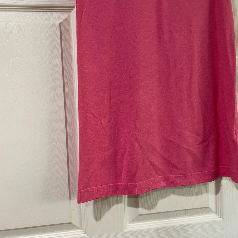 Zara Women's Basic Short Sleeve Short Knit Polo Dress Pink XS - Image 2