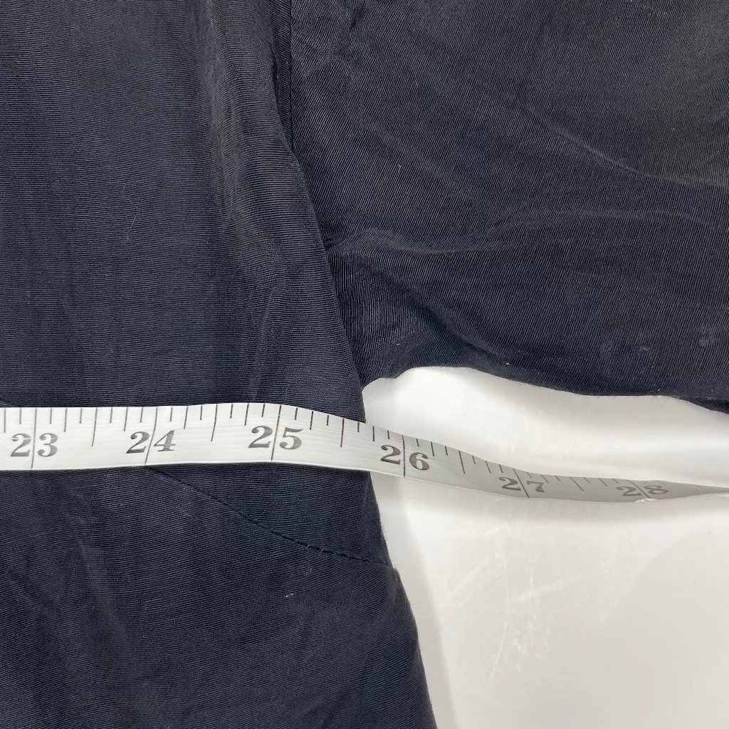 Vintage Jessica Cole Black Shirt Dress Gold Tassel Buttons Acetate Rayon Size 20 - Image 4